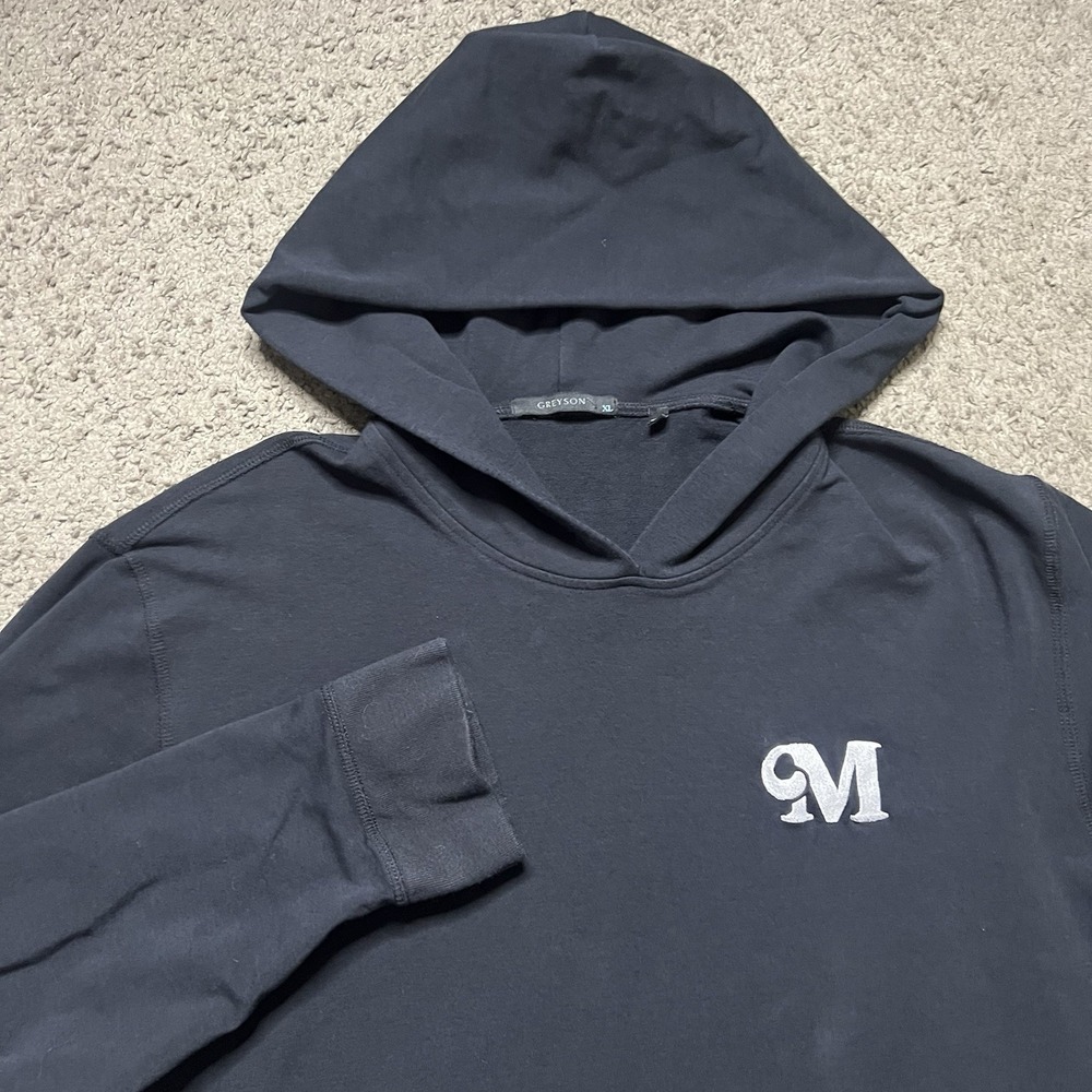 Greyson Performance Gotham Pullover Hoodie  Sweatshirt Mens XL Black
